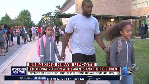 Perry Hall parents anxiously line up to pick up children after alert