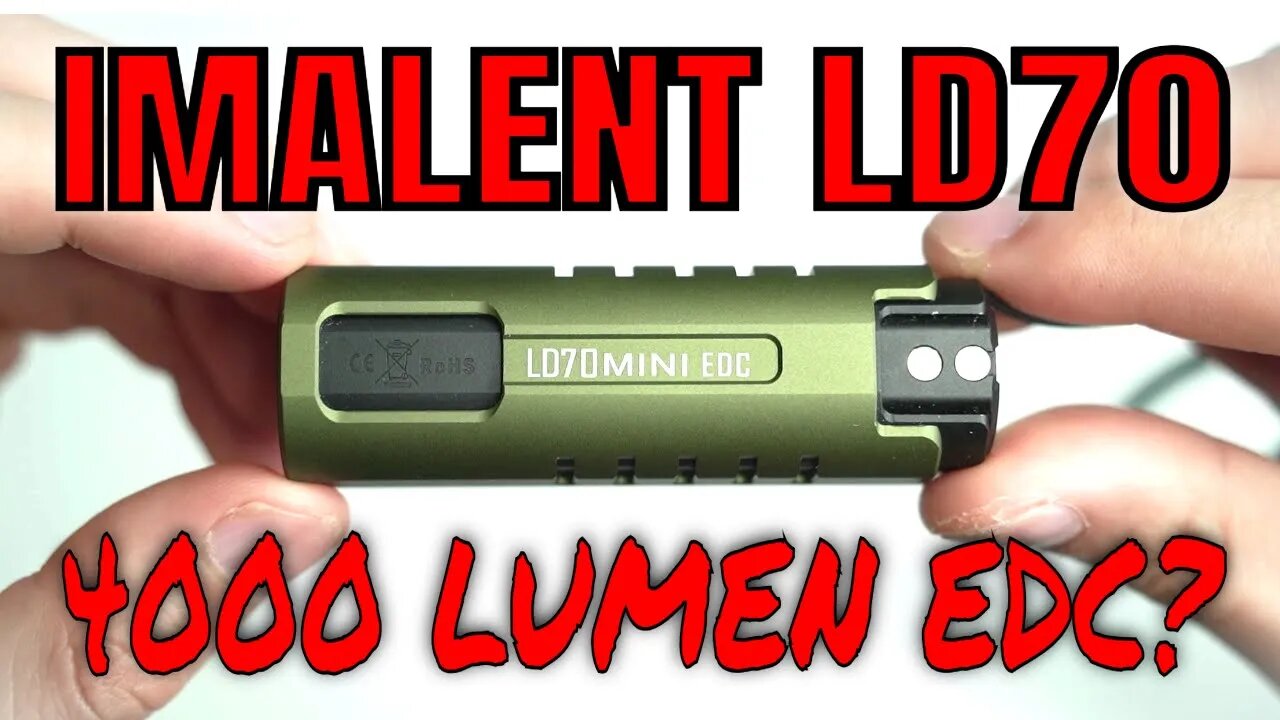 Is This The Brightest EDC Flashlight? Imalent LD70 Mini (4000 Lumens)