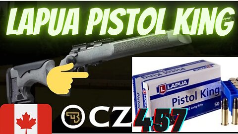 CZ 457 Lapua Pistol King ammo test FAILURE!!!