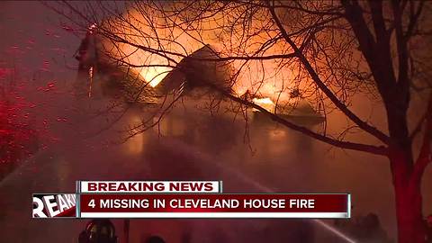 SPRINT: Four missing in fire on Cleveland's east side