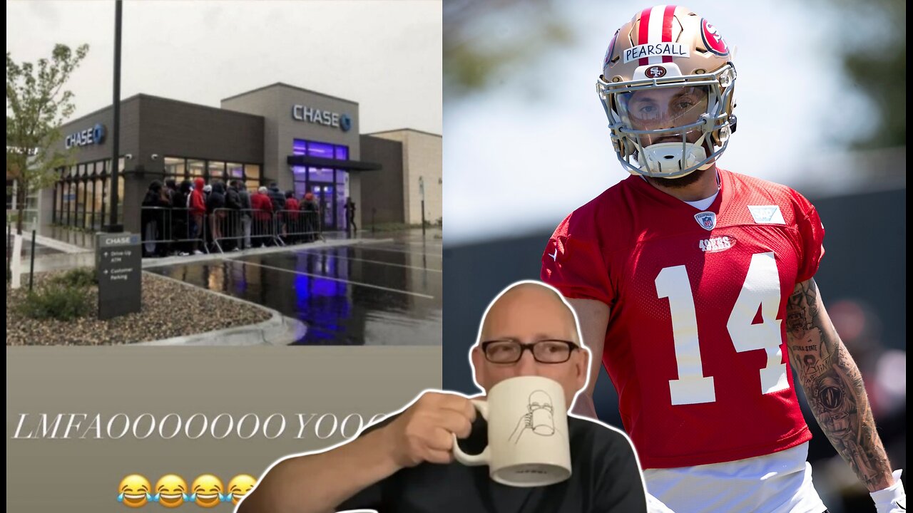 49ers player Ricky Pearsall shot during robbery, Chase Bank Glitch has Blakistan lit.