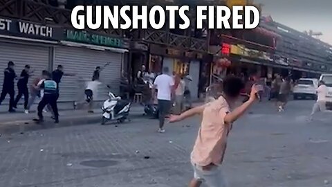 Mass brawl erupts between knife-wielding thugs in Turkish holiday hotspot
