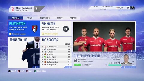 Nottingham Forest S:9 2026-2027 EPL Match 28 VS Bournemouth (18-4-5)