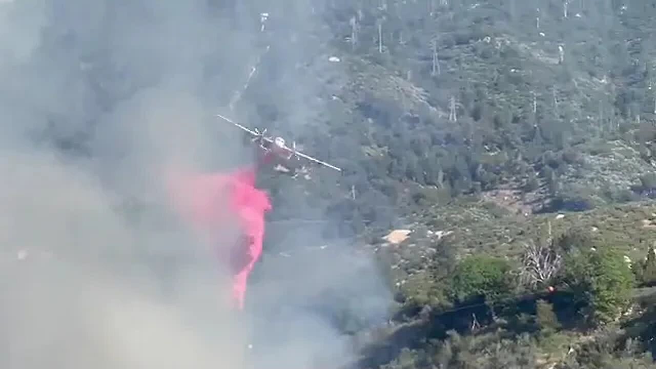 Vegetation Fire. Reported at 4:28 p.m. at Silverwood Lake Recreation Area in Hesperia, California.