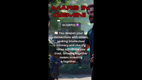 SCORPIO ♏️ - Mars in Gemini energy and influence #astrology #tarotary #scorpio