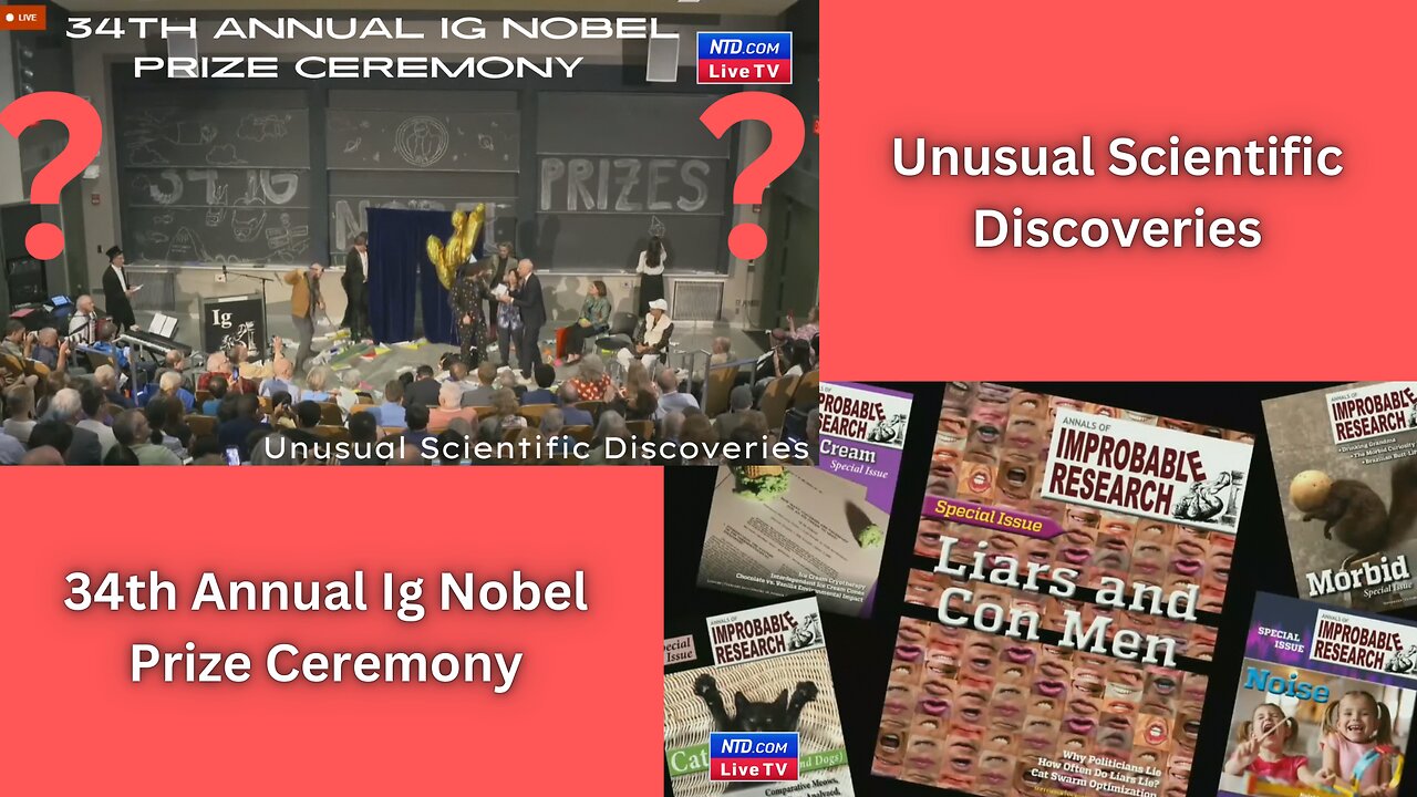 34th Annual Ig Nobel Prize Ceremony Highlights "Unusual" Scientific Discoveries