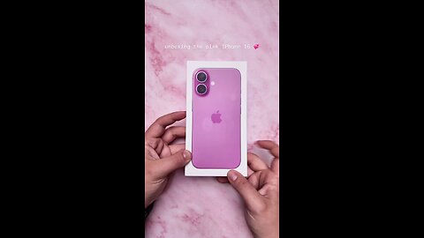 Unboxing The Pink iPhone 16