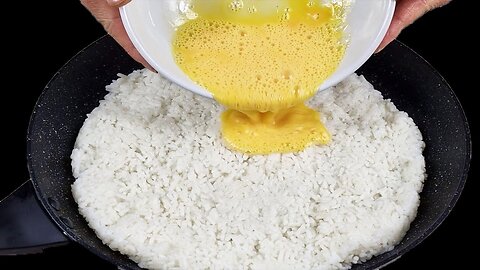 Do you have rice and eggs at home? Easy and very delicious recipe!