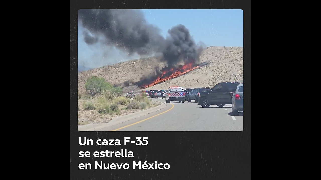 Un caza F-35 estadounidense se estrella durante su despegue de Albuquerque, Nuevo México