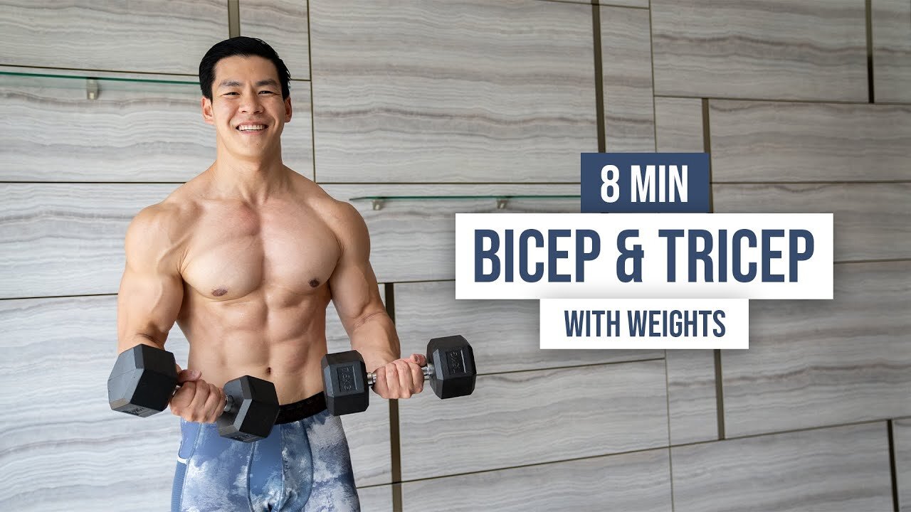 8 Min BASIC ARM WORKOUT BICEPS & TRICEPS