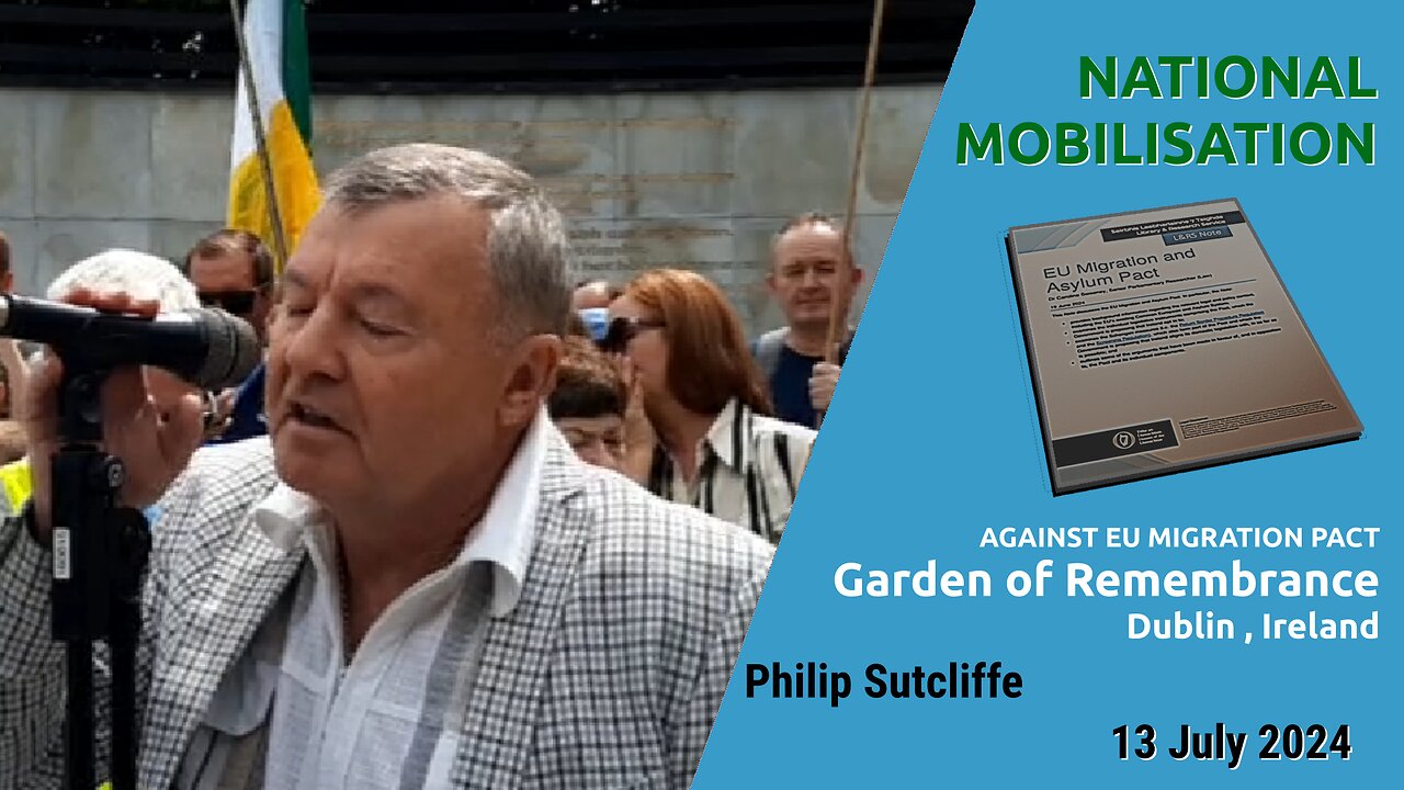 National Mobilisation against eu migration pact - Dublin, Ireland 13 July 2024
