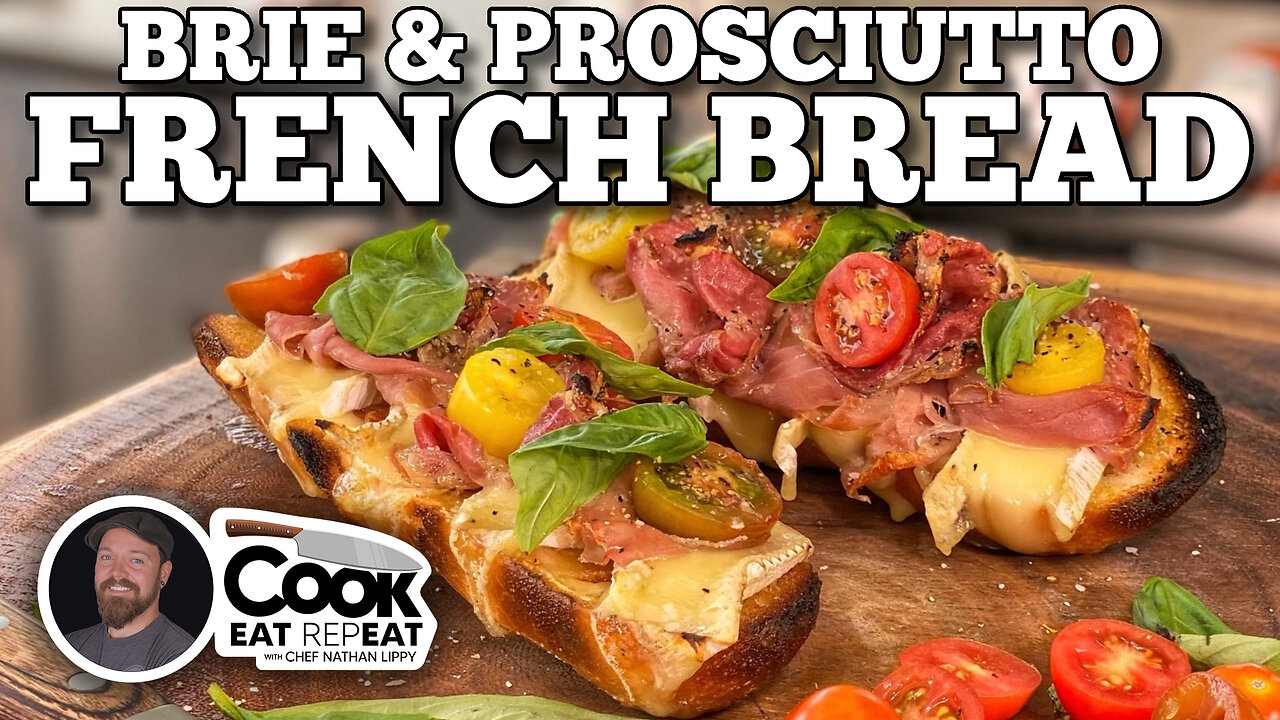 Brie & Prosciutto French Bread Appetizer