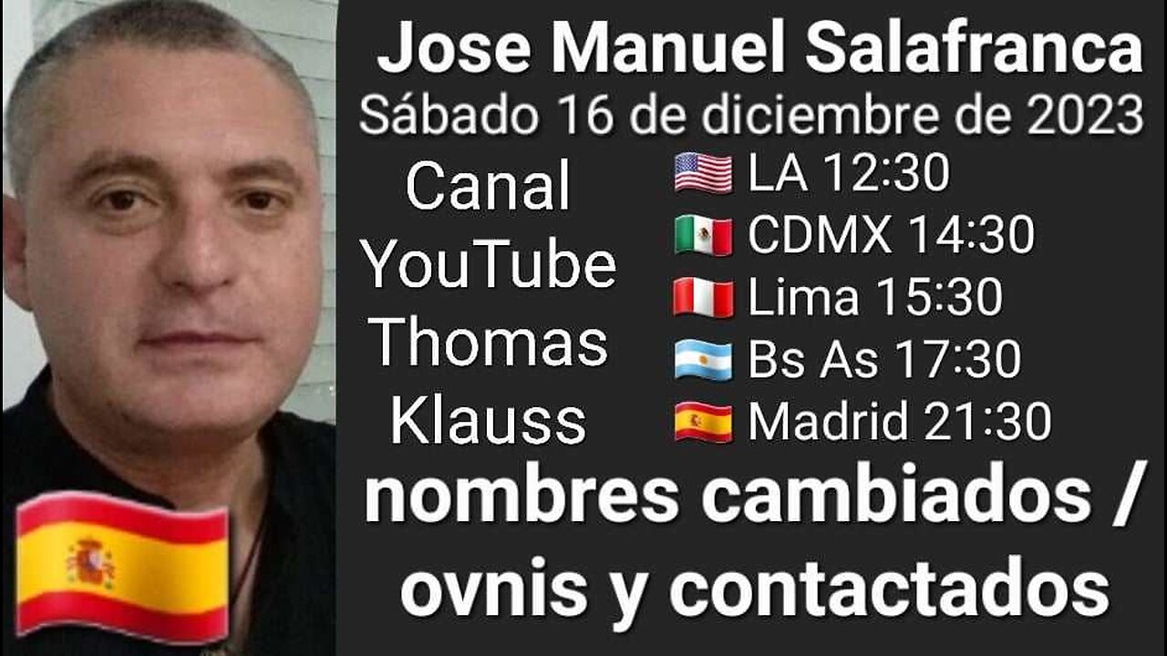 Nombres cambiados / ovnis y contactados // Jose Manuel Salafranca 🇪🇸 16-12-23