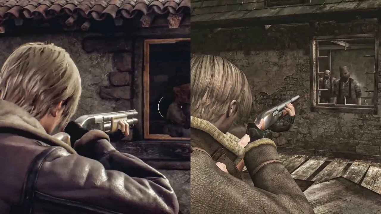 COMPARAÇÃO do RE4 REMAKE e o CLÁSSICO!