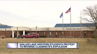 Walled Lake Western students protest to reverse classmate's expulsion