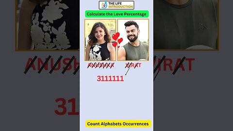 Love Percentage ❤️ between Anushka Sharma & Virat Kohli #anushkasharma #viruska #viratkohli #love💘