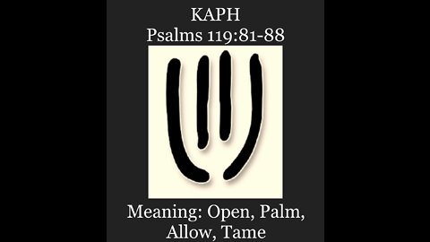 KAPH Psalm 119:81-88