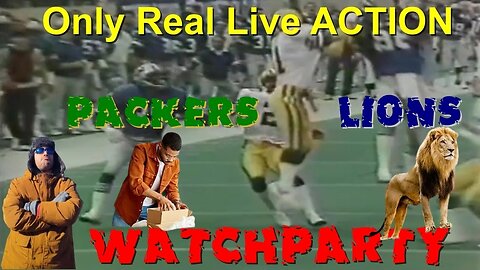 WEDS edition TNF Green Bay Packers BATTLE Detroit Lions ONLY REAL ACTION WATCHPARTY