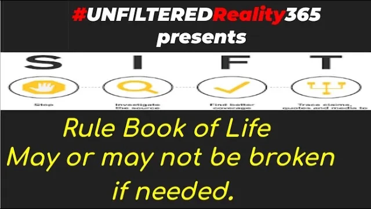 UNFILTERED RULE BOOK of LIFE