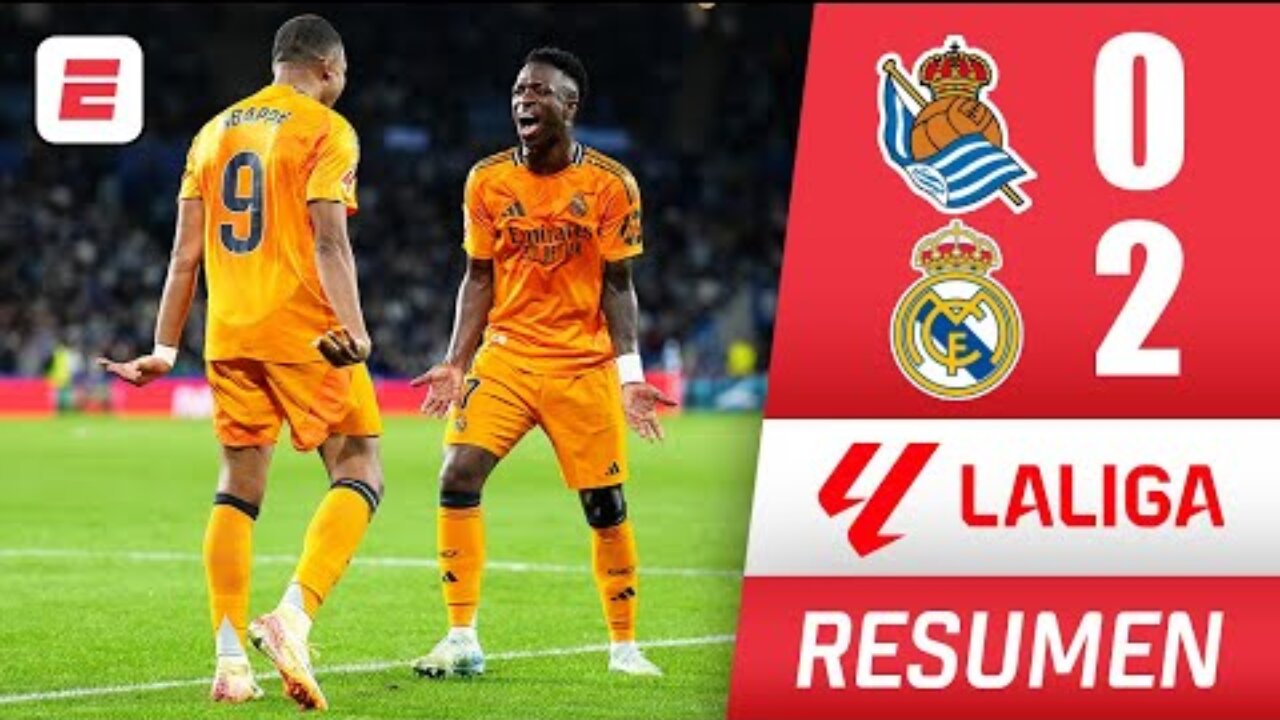 Los merengues ganaron mediante 2 penales REAL MADRI 2 vs 0 REAL SOCIEDAD || RESUMEN