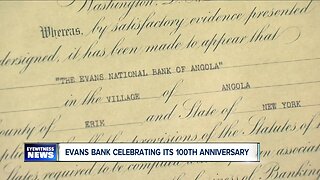 Evans Bank is celebrating its 100th anniversary
