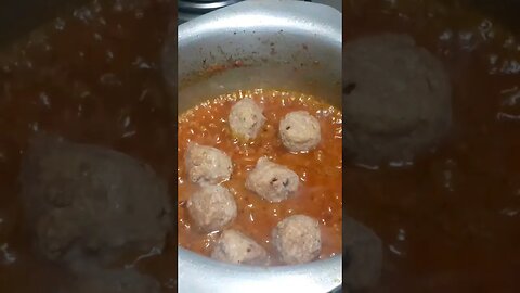 Chicken kofta gravy #shorts #ytshorts #viral #viralreels #trending #happycookingtoyou