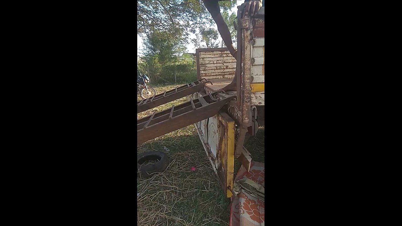 I lifted the iron rod with my bare hands