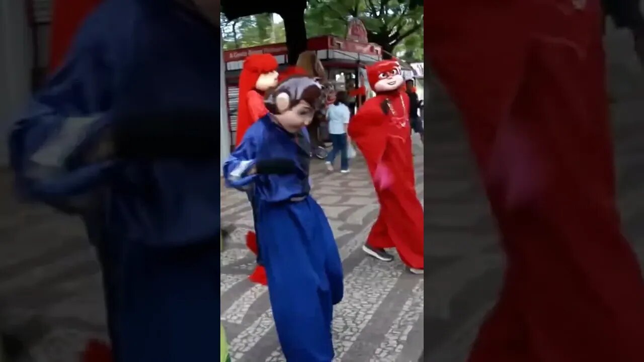 DANÇARINOS SUPER NINJAS DA CARRETA DA ALEGRIA FURACÃO, DANÇANDO FOFÃO, O MÁSKARA, BEN10 E PATATI