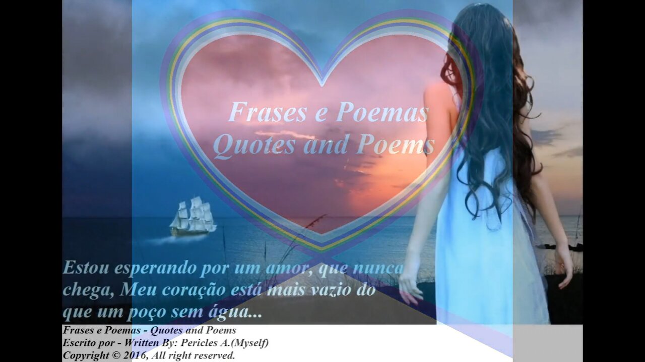 Estou esperando por um amor que nunca chega, meu coração está mais vazio... [Frases e Poemas]