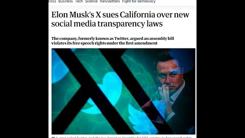 Elon Musk’s X sues California over new social media transparency laws