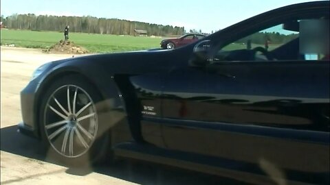 🏁525 HP Audi R8 V10 R-tronic vs 670 HP Mercedes SL65 AMG Black Series V12 BiTurbo dual race 🇪🇺👌