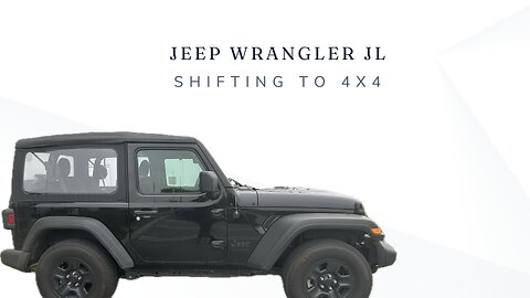 Shifting to 4Hi and 4Lo on a Jeep Wrangler JL Automatic