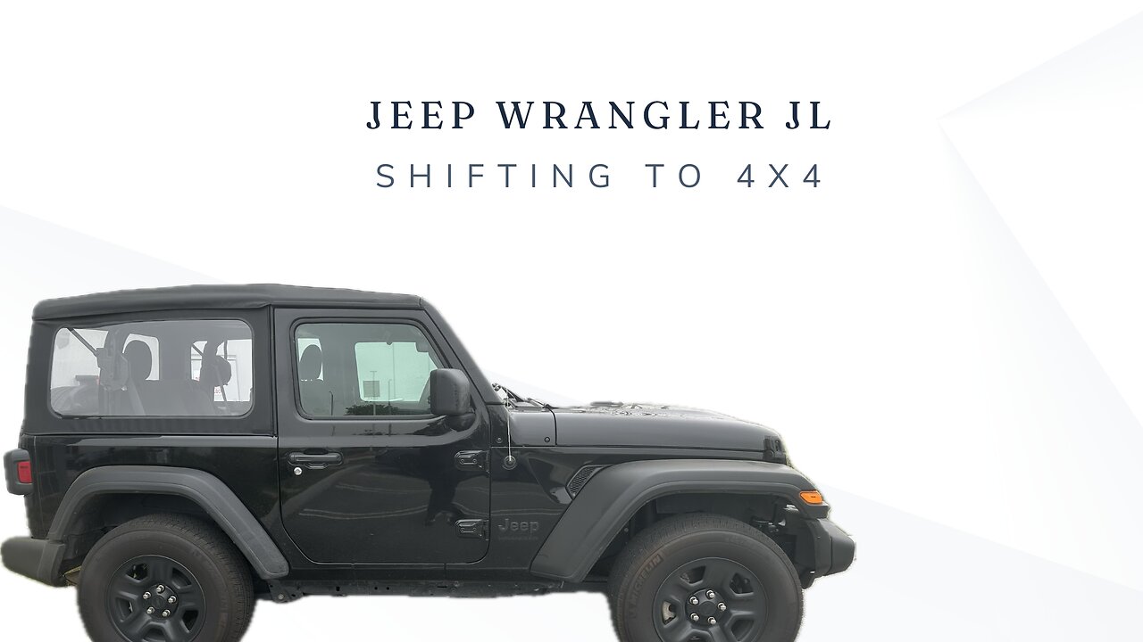 Shifting to 4Hi and 4Lo on a Jeep Wrangler JL Automatic