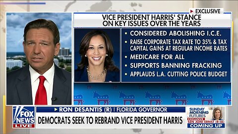 Ron DeSantis Blasts Left For 'Whitewashing' Kamala Harris' Record: 'Blizzard Of Lies'
