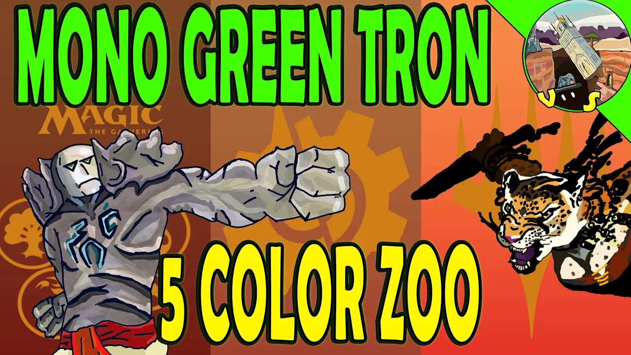 Mono Green Tron VS 5 Color Zoo|The Luck |MTGO Modern League Match