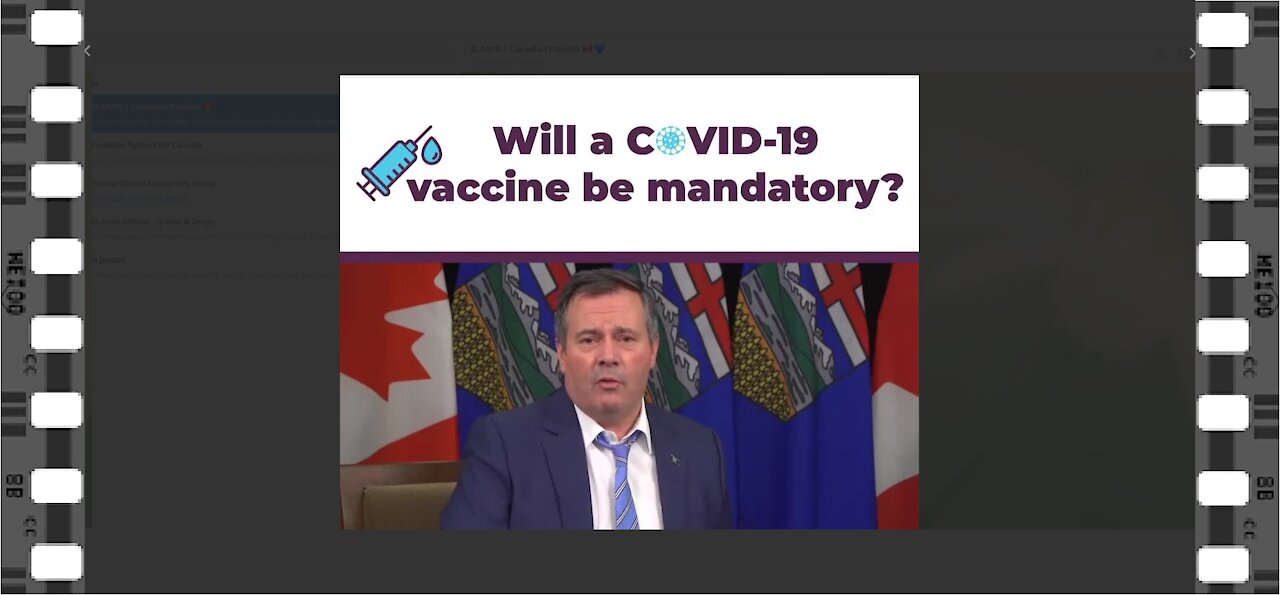 JASON KENNEY - VACCINES WON'T BE MADE TO BE MANDATORY