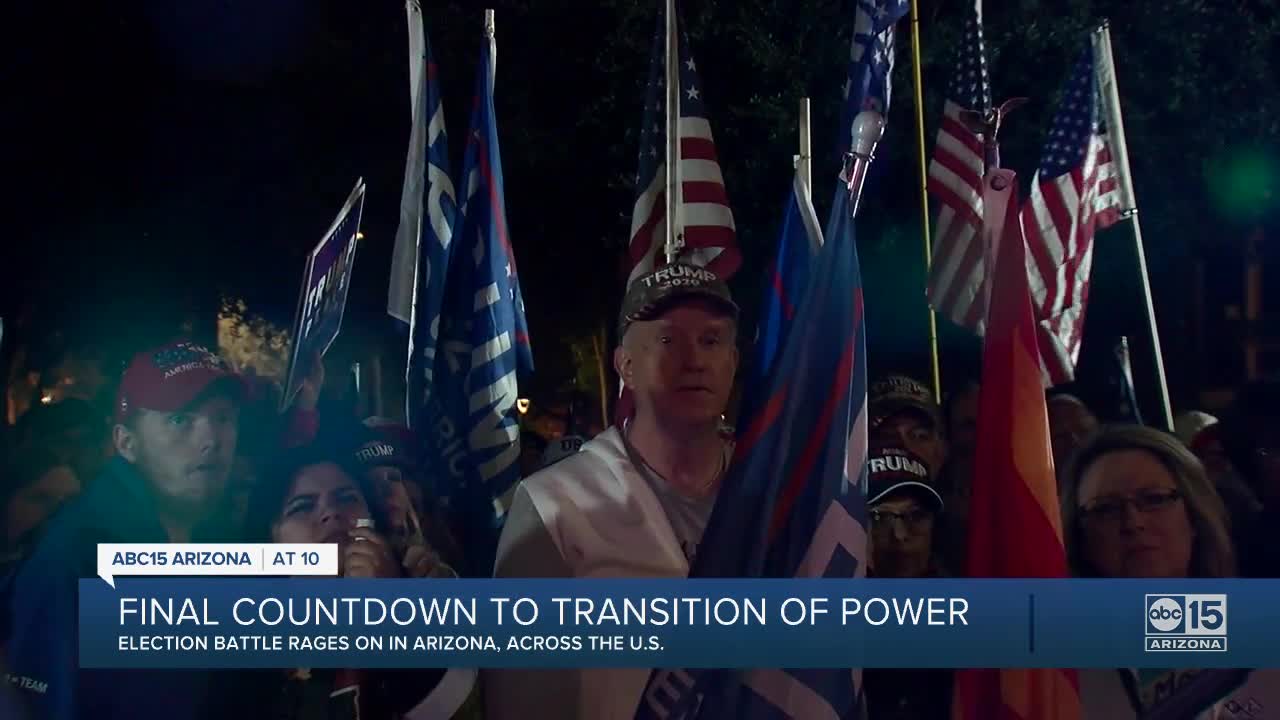 Final countdown to transition of power