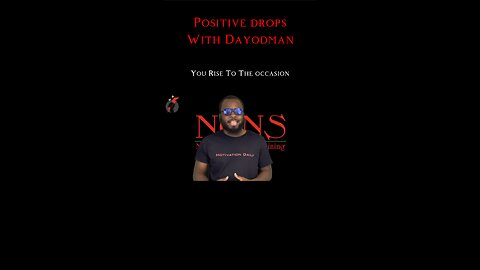 You Rise To The Occasion #dayodman #motivation #eeyayyahh #motivational speaker #you