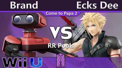 Brand (ROB) vs. Ecks Dee (Cloud) - Wii U RR Pools - CTP2