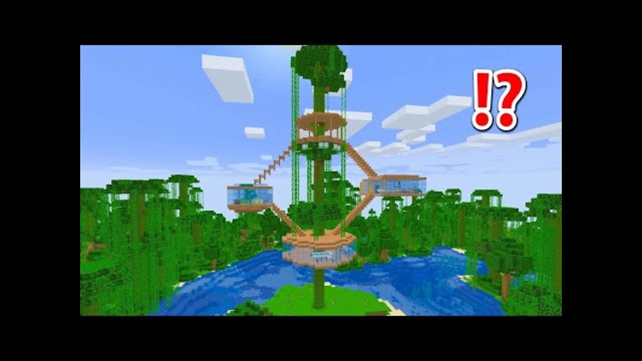 How To Build A Jungle Tree House in Minecraft