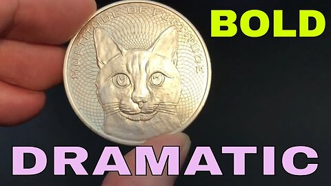 A BOLD & Dramatic Representation Of Kitty On SILVER!
