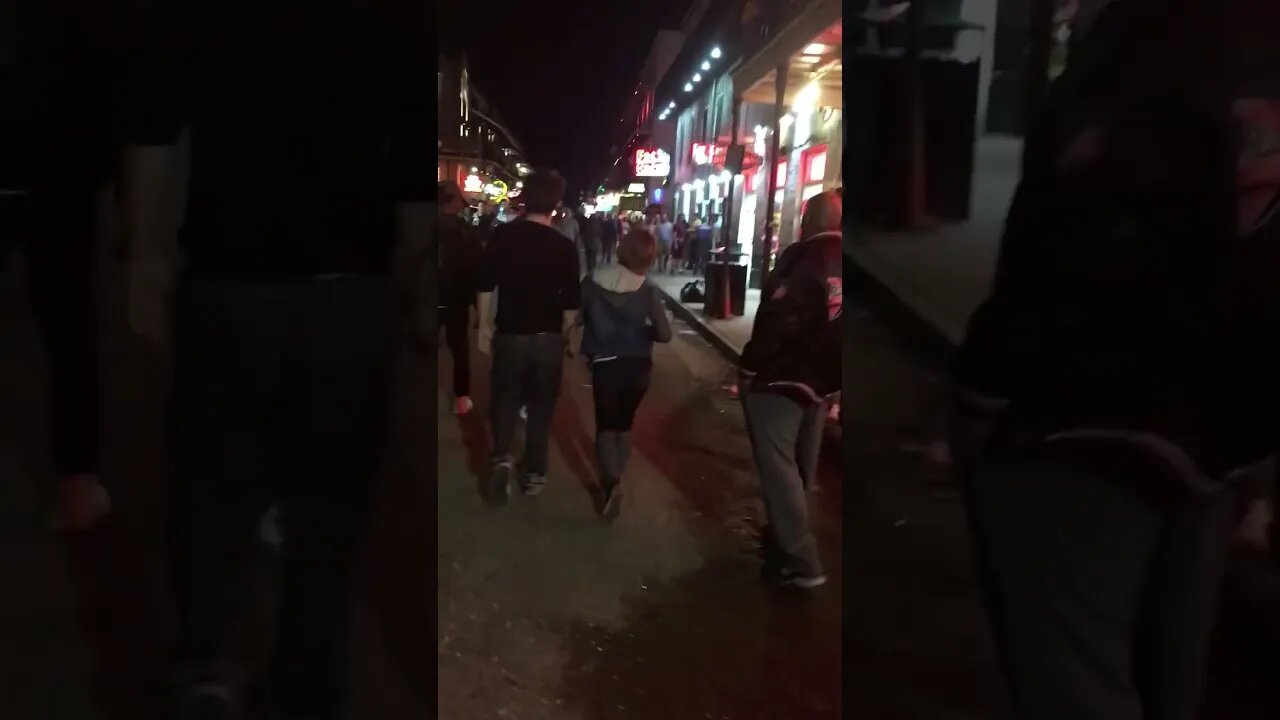 Walking Bourbon St - New Orleans French Quarter #shorts