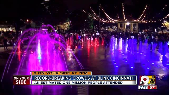 Record-breaking crowds at Blink Cincinnati