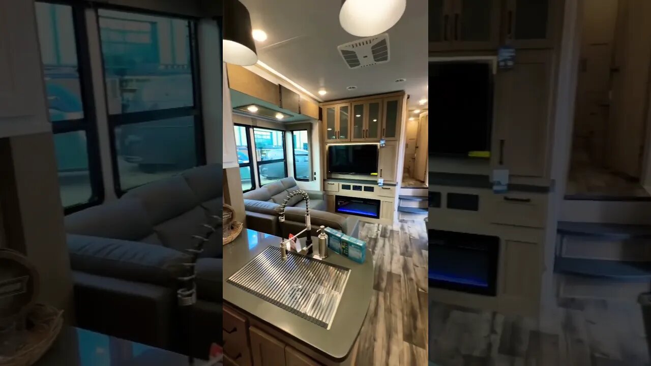 2023 Keystone Raptor 431 | 2 Full bath fifth wheel toy hauler with sectional sofa! #rv #shorts