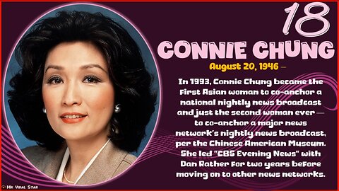Connie Chung| Top 20 Trailblazing AAPI Women
