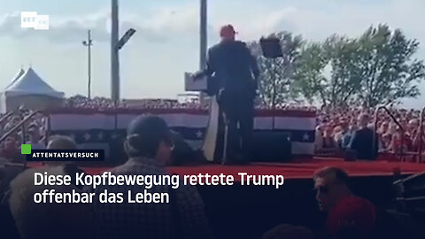 Diese Kopfbewegung rettete Trump offenbar das Leben