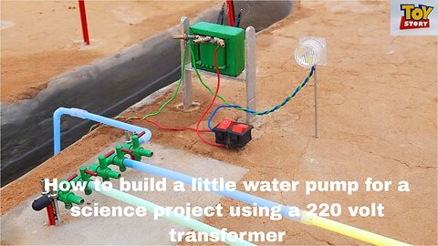How to build a little water pump for a science project using a 220 volt transformer