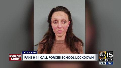 Buckeye woman arrested for false 911 call causing school lockdown