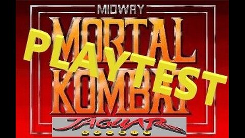 Mortal Kombat Playtest Pre Alpha 1 0 Atari Jaguar