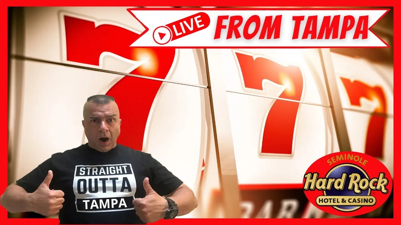 🔴LIVE! Slot Play Tampa Hardrock! Watch me win a JACKPOT LIVE!